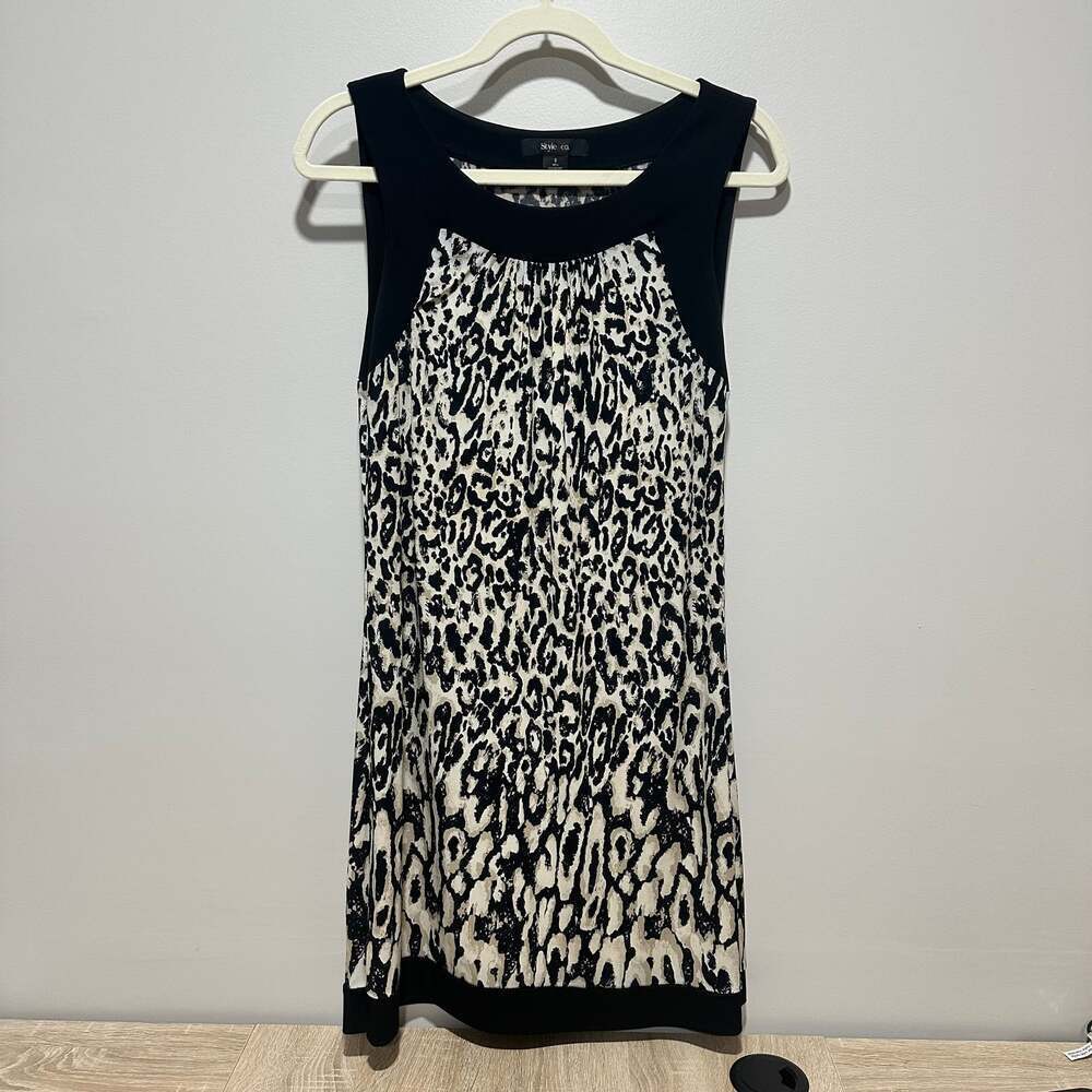 Style & Co. Leopard Print Sheath Midi Dress